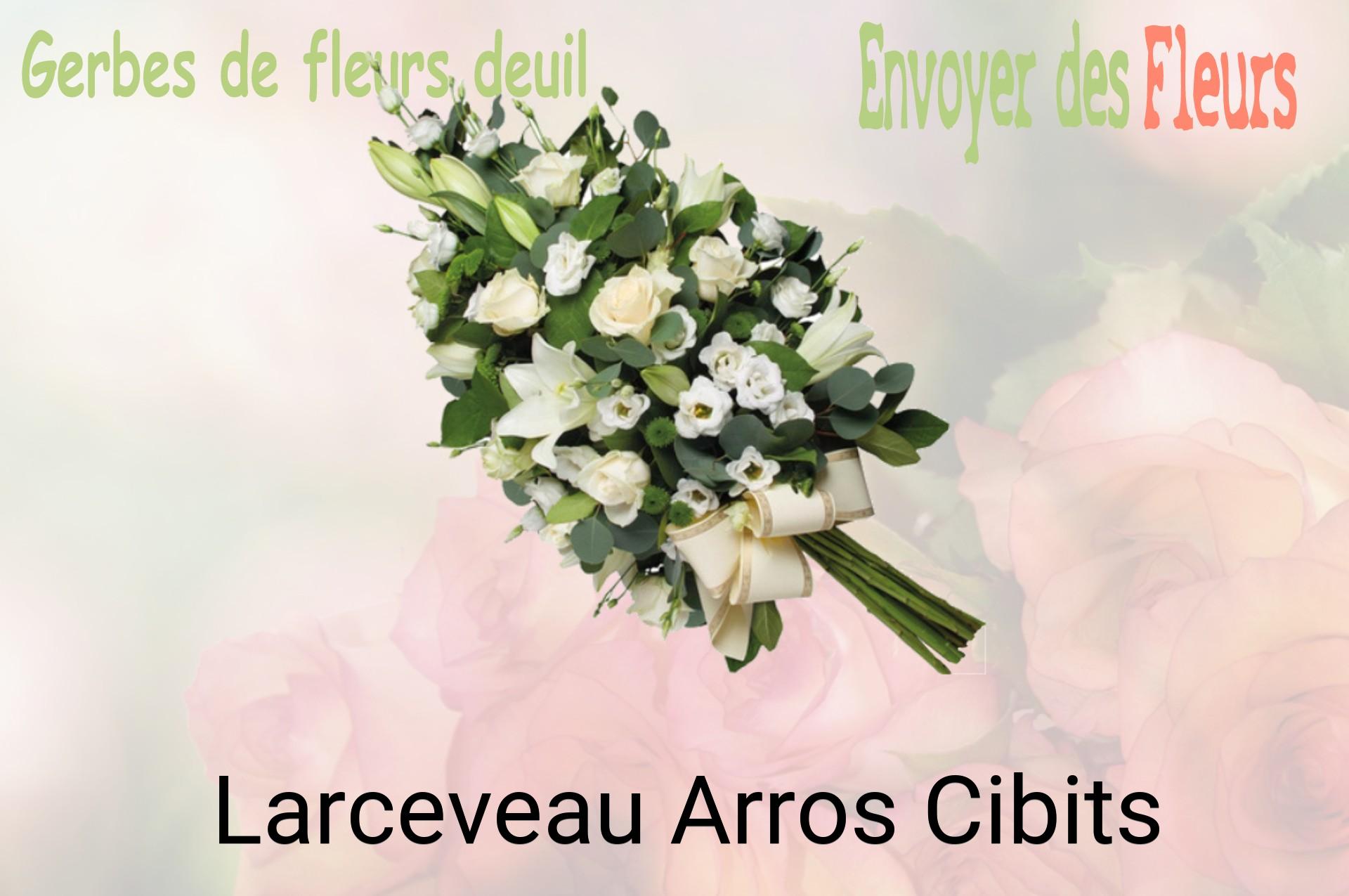 Gerbe de fleurs de deuil livrée à Larceveau-Arros-Cibits
